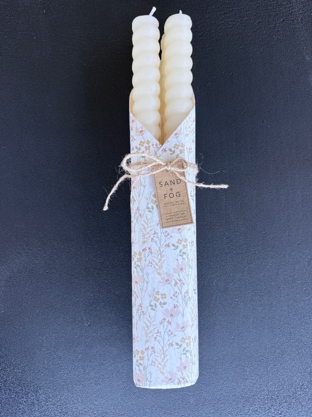 Sand + Fog Unscented Tapers, 4-pack